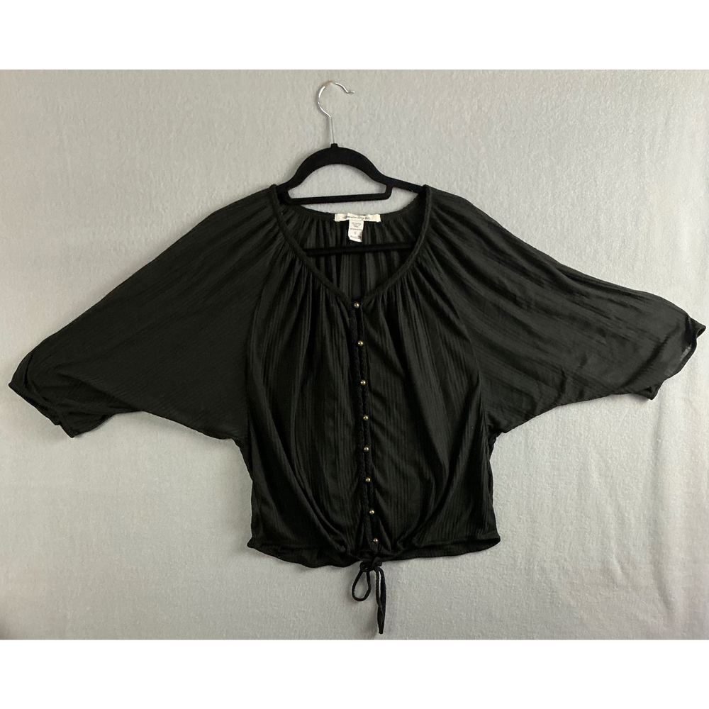 American‎ Rag Top Women's Small Button Down Blouse Kimono Sleeve